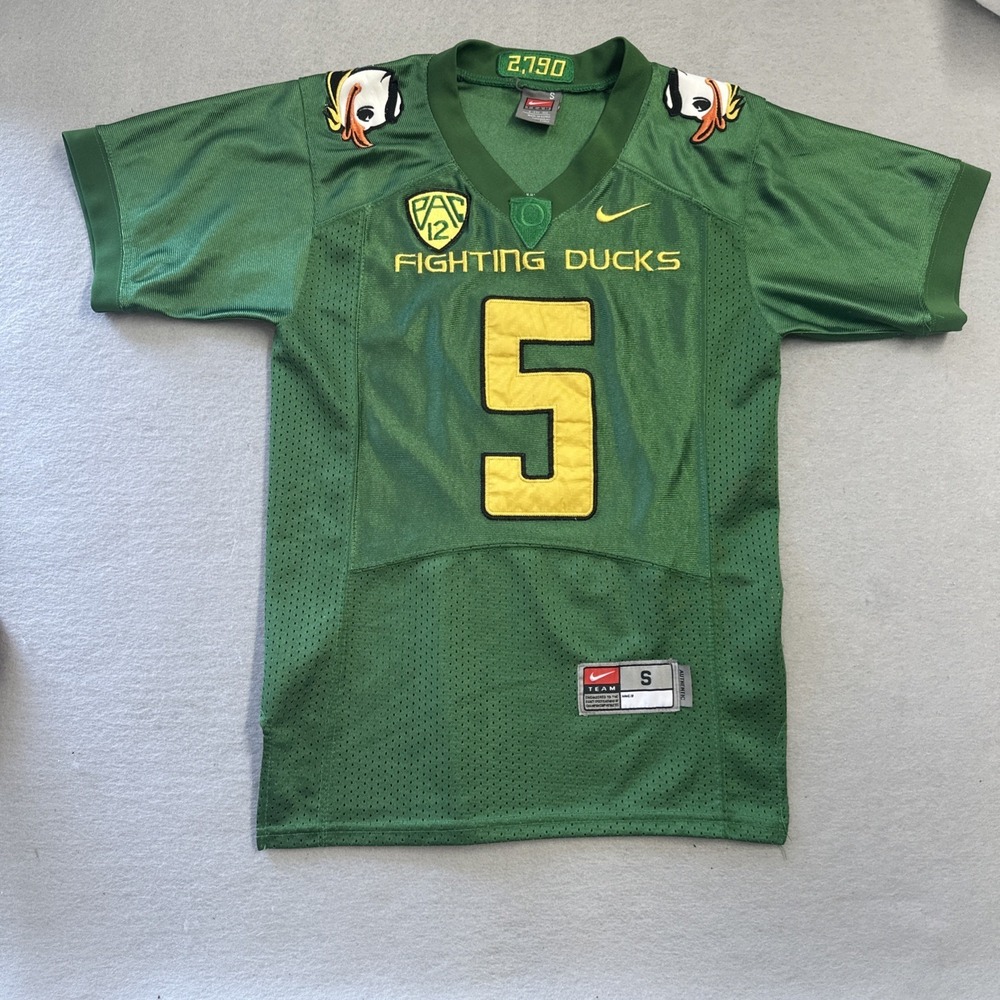 2011 Nike Oregon Fighting Ducks "Puddles" Darron Thomas Football Jersey Mens S